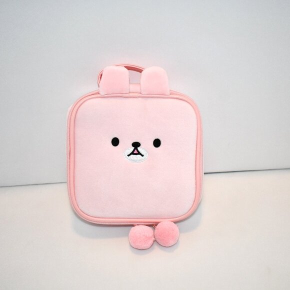 Da Smoosh Face na1 Cute Bunny Kawaii Plush Makeup/Cosmetic & 8 PC Travel Bottle - Picture 1 of 5